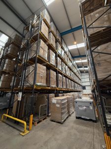 Halcion warehouse interior Stoke on Trent secure pallet storage